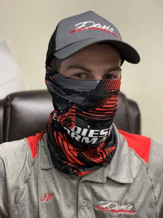 Dan's Diesel Performance, INC. - Dan's Diesel Red & Black Neck Gaiter - DDP-RB-NeckGaiter
