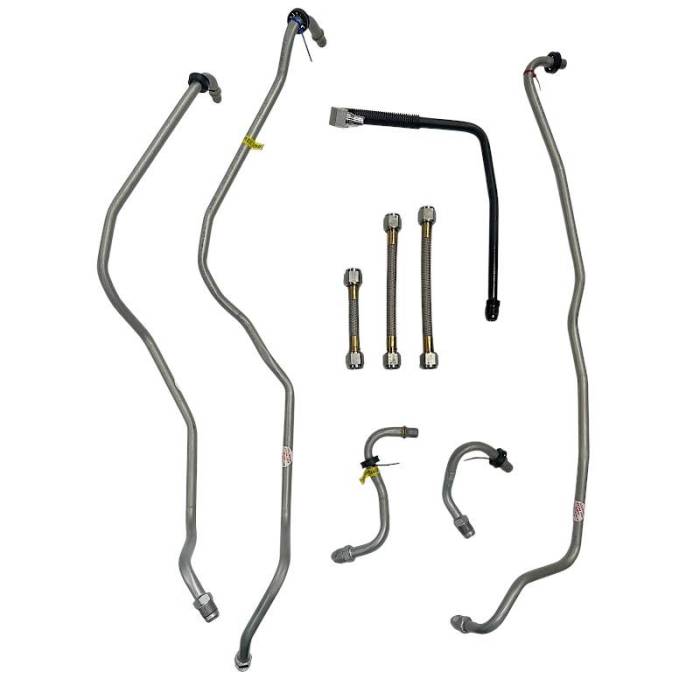 Dirty Hooker Diesel - DHD 100-670 Hardcore LML Transmission Cooler Line Set Allison 6-Speed 2011-2014