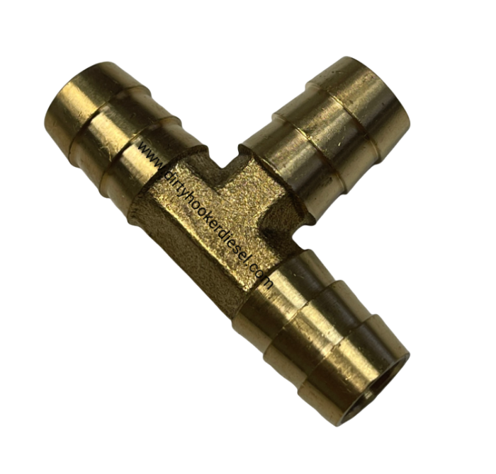 Dirty Hooker Diesel - DHD MM32-400 Brass 1/2"  Fuel Feed Tee