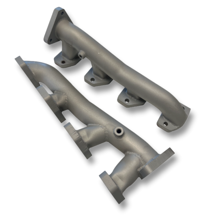 Dirty Hooker Diesel - DHD 300-118 Duramax High Flow SS Tube Manifolds Left and Right 2001-2004 LB7