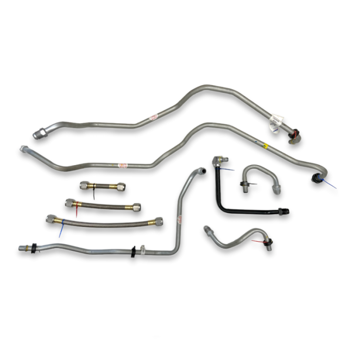 Dirty Hooker Diesel - DHD 100-671 Hardcore LML Transmission Cooler Line Set Allison 6-Speed 2015-2016