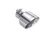 MBRP - MBRP T304 SS Tip 2.5in ID, 5in OD Out, 8in Length, Angle Cut, Dual Wall