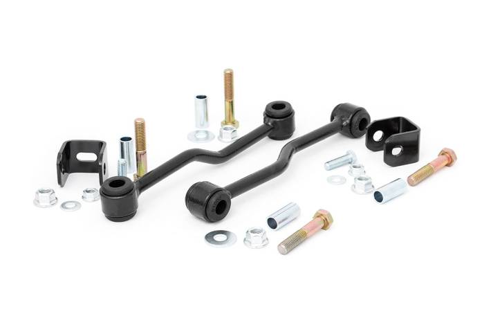 Rough Country - Sway Bar Links Front 4-5 Inch Lift Jeep Cherokee XJ/Wrangler TJ/Wrangler Unlimited 4WD Rough Country