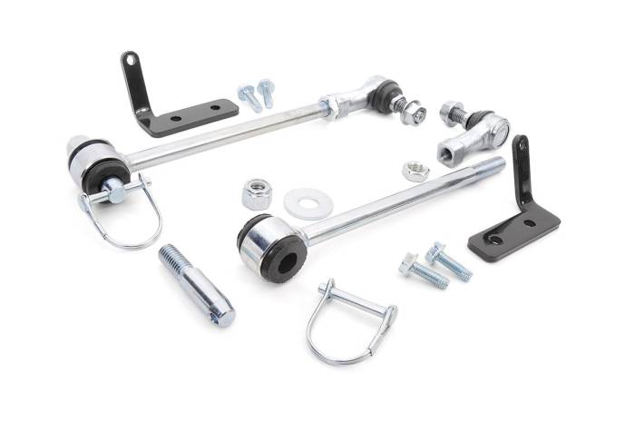 Rough Country - Quick Disconnect Sway Links 3.5-6 Inch Lift Jeep Gladiator JT/Wrangler JK/Wrangler Unlimited Rough Country