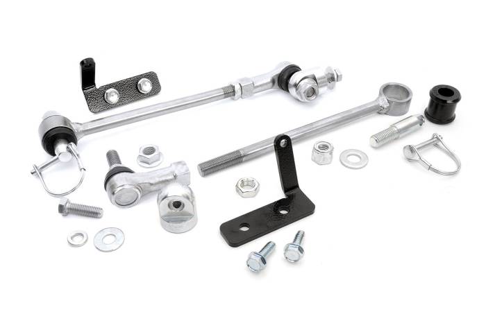 Rough Country - Quick Disco Sway Links 3.5-6.5 Inch Lift Jeep Cherokee XJ (84-01)/Comanche MJ (86-92) Rough Country
