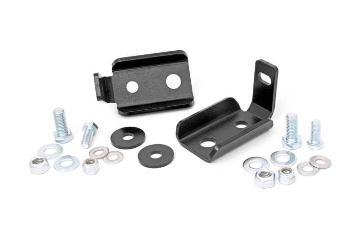 Rough Country - Shock Relocation Brackets Front Jeep Wrangler JK/Wrangler Unlimited (07-18) Rough Country