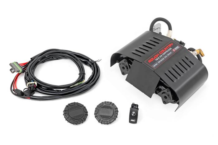 Rough Country - Twin Motor Air Compressor Kit 12 Volt 6.16 CFM Rough Country