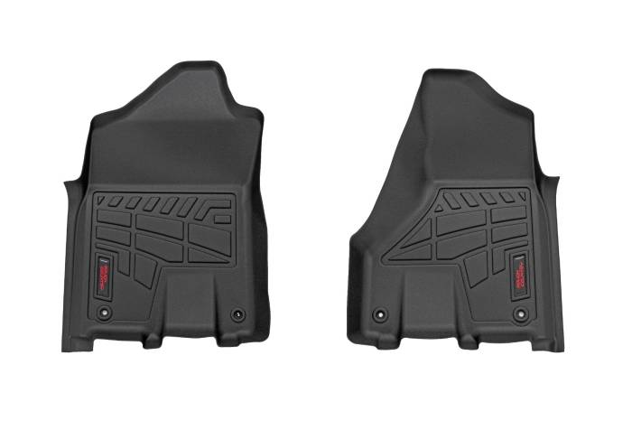 Rough Country - Sure-Fit Floor Mats Front Bucket Crew Ram 2500/3500 2WD/4WD (2019-2026) Rough Country
