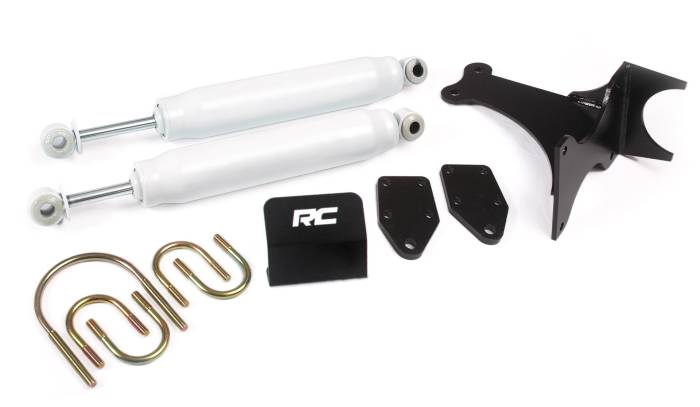 Rough Country - Steering Stabilizer Dual 2-8 Inch Lift Ford Super Duty (05-22) Rough Country