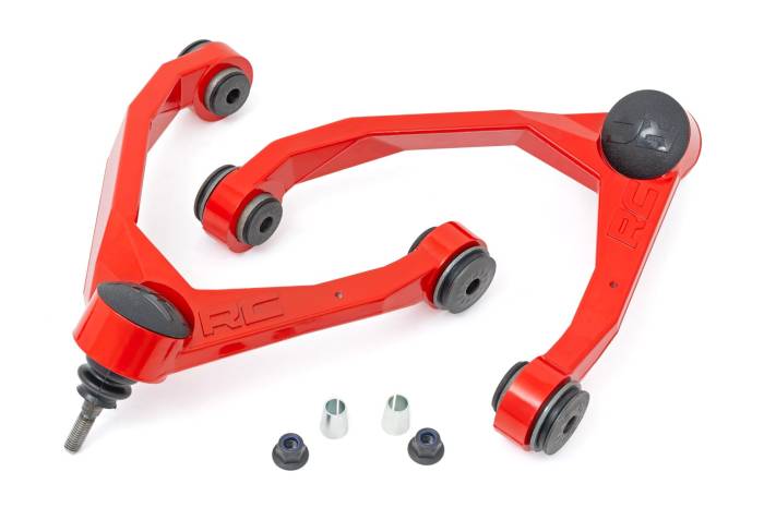 Rough Country - Red Forged Upper Control Arms 2.5-3.5 Inch Lift Silverado/Sierra 1500 Truck & SUV (07-18 & Classic) Rough Country