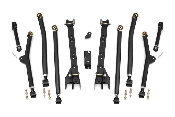 Rough Country - Long Arm Upgrade Kit 4-6 Inch Lift Jeep Wrangler Unlimited 4WD (04-06) Rough Country