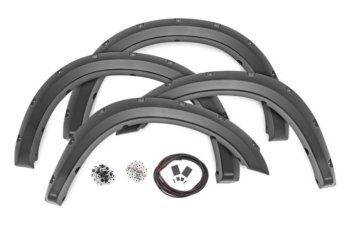 Rough Country - Pocket Fender Flares PS2 Bright Silver Metallic Ram 2500/3500 (11-18) Rough Country