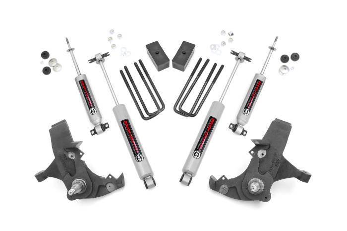 Rough Country - 4 Inch Lift Kit Chevy C1500/K1500 Pickup Extended Ca/Half-Ton SUV (88-99) Rough Country