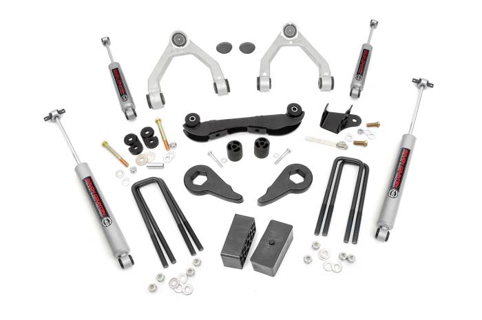 Rough Country - 2-3 Inch Lift Kit Rear Blocks Silverado/Sierra 1500 Truck & SUV 4WD (1988-1999) Rough Country
