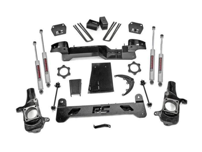 Rough Country - 6 Inch Suspension Lift Kit 01-06 Silverado/Sierra 1500HD 4WD Rough Country