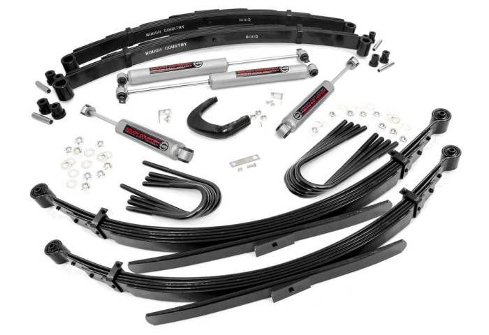 Rough Country - 4 Inch Lift Kit 52 Inch RR Springs Chevy/GMC 3/4-Ton Suburban 4WD (88-91) Rough Country