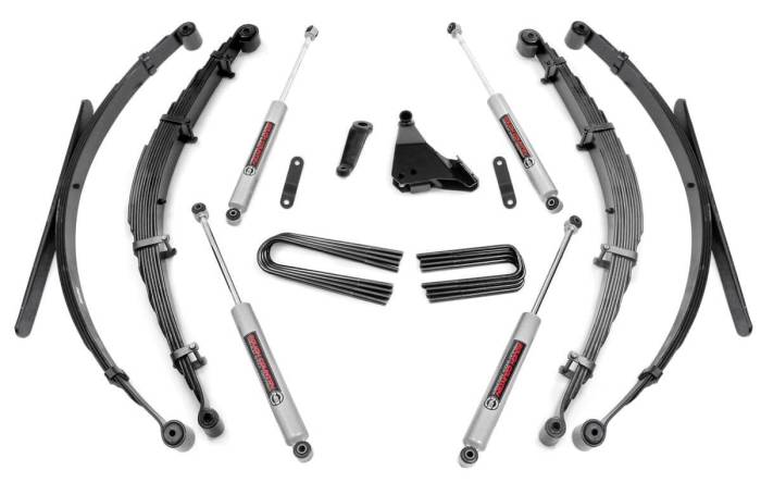 Rough Country - 6 Inch Lift Kit Rear Springs Ford F-250/F-350 Super Duty 4WD (1999-2004) Rough Country