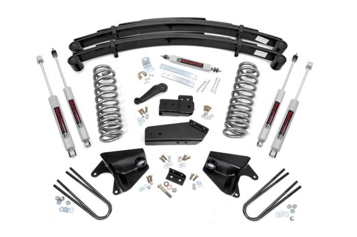 Rough Country - 4 Inch Lift Kit Rear Springs Ford F-150 4WD (1980-1996) Rough Country