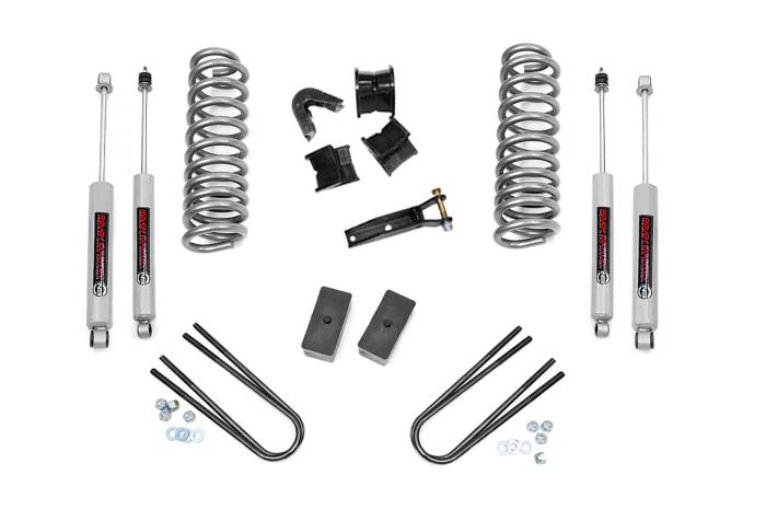 Rough Country - 4 Inch Lift Kit Rear Blocks Ford F-100/F-150 4WD (1977-1979) Rough Country