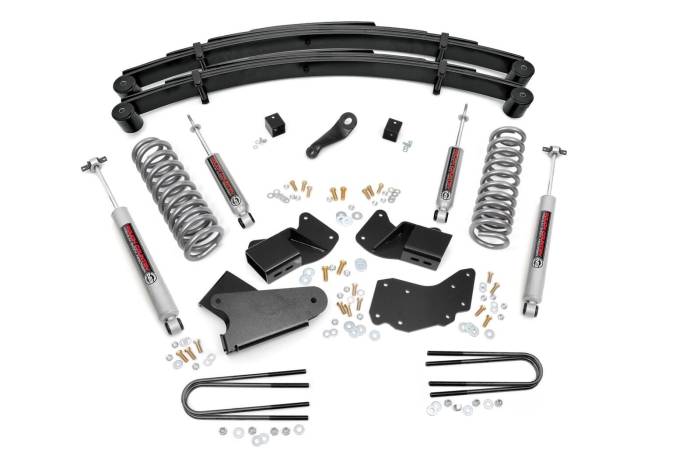 Rough Country - 4 Inch Lift Kit Rear Springs Ford Bronco II 4WD (1984-1990) Rough Country