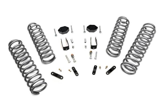 Rough Country - 2.5 Inch Lift Kit Coils No Shocks Jeep Wrangler JK 4WD (2007-2018) Rough Country