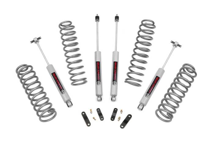 Rough Country - 2.5 Inch Lift Kit Jeep Wrangler JK 4WD (2007-2018) Rough Country