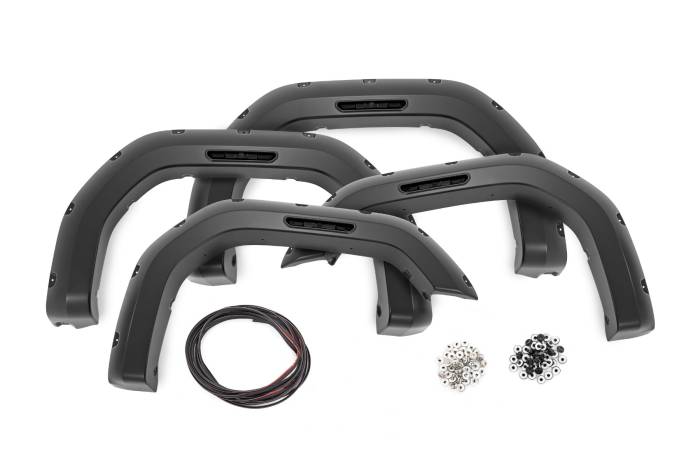 Rough Country - Pocket Fender Flares G6M Titanium Rush GMC Sierra 2500 HD/Sierra 3500 HD (20-26) Rough Country