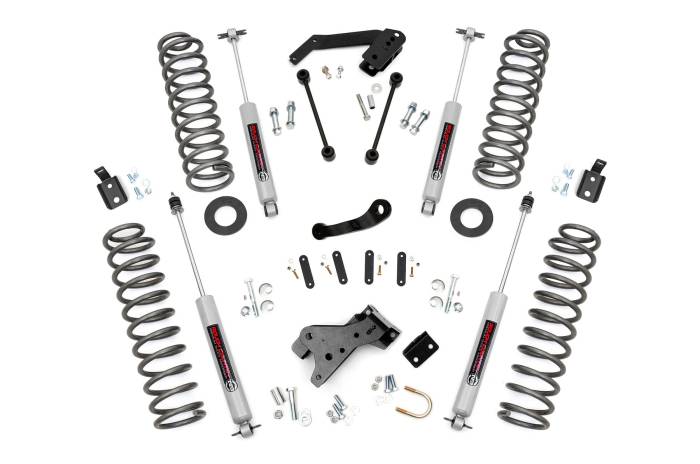 Rough Country - 4 Inch Lift Kit Jeep Wrangler JK 4WD (2007-2018) Rough Country
