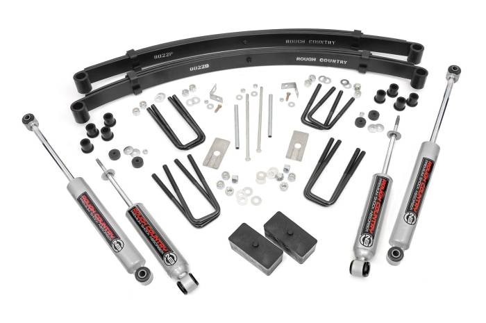 Rough Country - 3 inch Lift Kit Rear Blocks Toyota Truck 4WD (1984-1985) Rough Country