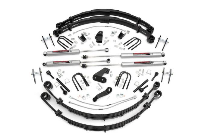 Rough Country - 6 Inch Lift Kit Power Steer Jeep Wrangler YJ 4WD (1987-1995) Rough Country