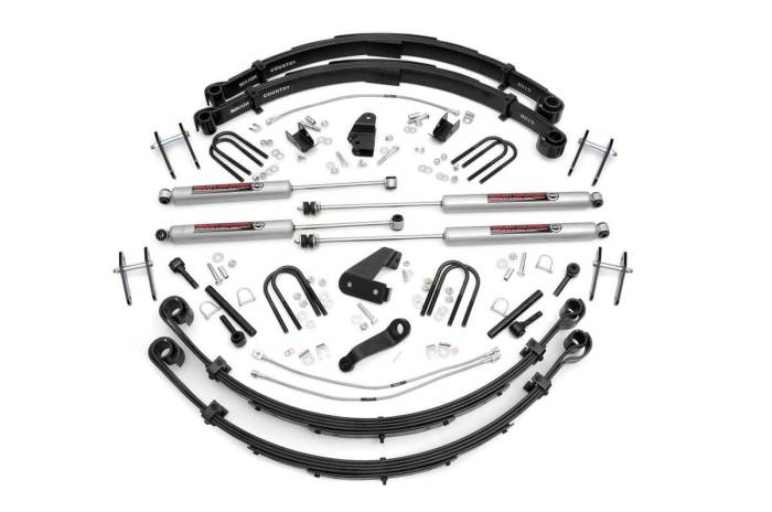 Rough Country - 6 Inch Lift Kit Manual Steer Jeep Wrangler YJ 4WD (1987-1995) Rough Country