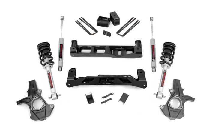 Rough Country - 5 Inch Lift Kit N3 Struts Silverado/Sierra 1500 2WD (07-13) Rough Country