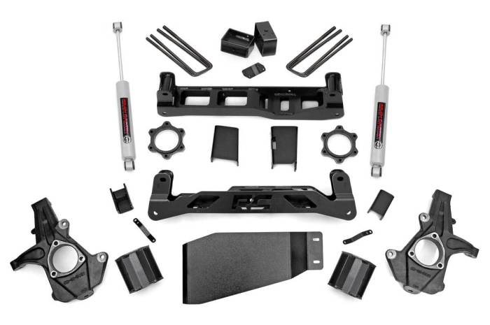 Rough Country - 5 Inch Lift Kit Silverado/Sierra 1500 4WD (2007-2013) Rough Country