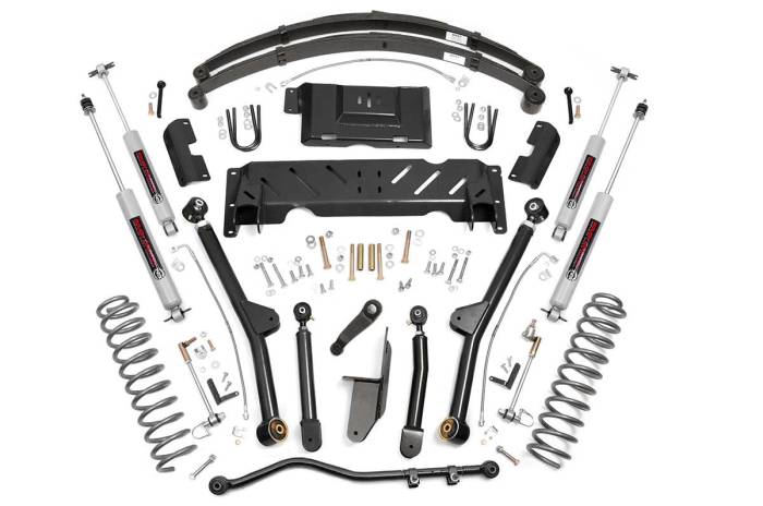 Rough Country - 4.5 Inch Lift Kit Long Arm RR Leafs Jeep Cherokee XJ 4WD (1984-2001) Rough Country