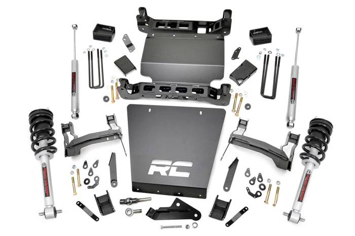 Rough Country - 5 Inch Lift Kit Bracket N3 Struts Silverado/Sierra 1500 (14-18 & Classic) Rough Country