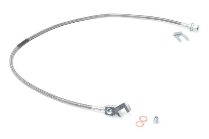 Rough Country - Brake Line Stainless Rear 4-8 Inch Lift Ford F-250/F-350 Super Duty (99-04) Rough Country