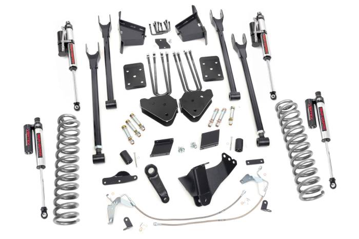 Rough Country - 6 Inch Lift Kit 4-Link No OVLD Vertex Ford F-250 Super Duty 4WD (15-16) Rough Country