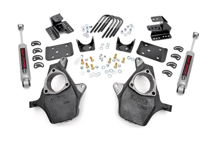 Rough Country - Lowering Kit 2 Inch FR 4 Inch RR Silverado/Sierra 1500 (99-06 & Classic) Rough Country