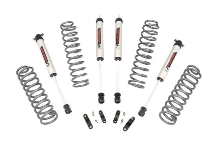 Rough Country - 2.5 Inch Lift Kit Coils V2 Jeep Wrangler JK 4WD (2007-2018) Rough Country