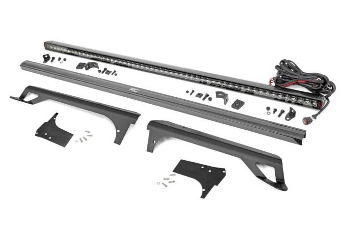 Rough Country - LED Light Kit Windshield Mount 50 Inch Spectrum Single Row Jeep Wrangler TJ (97-06) Rough Country