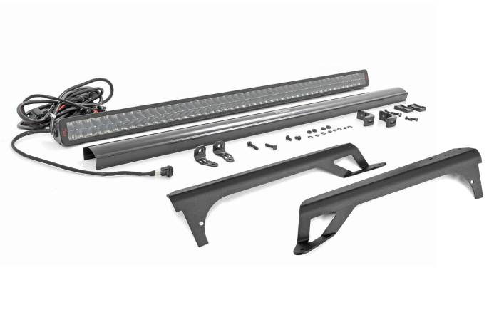 Rough Country - LED Light Kit Windshield Mount 50 Inch Spectrum Dual Row Jeep Wrangler TJ (97-06) Rough Country