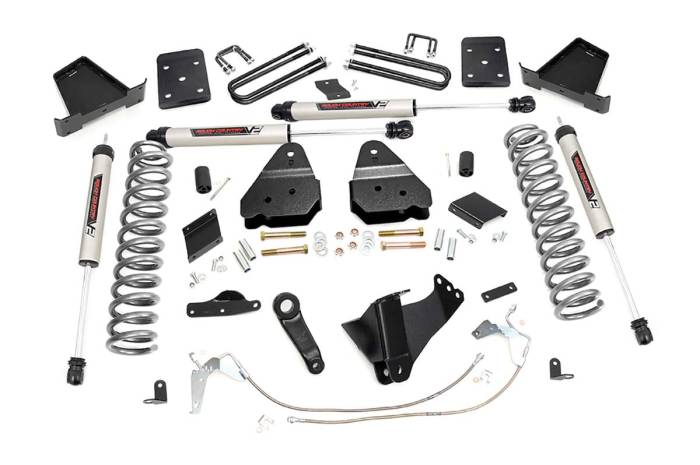 Rough Country - 6 Inch Lift Kit Diesel No OVLD V2 Ford F-250 Super Duty 4WD (15-16) Rough Country
