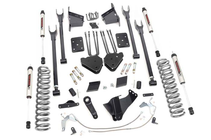 Rough Country - 6 Inch Lift Kit 4-Link No OVLD V2 Ford F-250 Super Duty 4WD (11-14) Rough Country