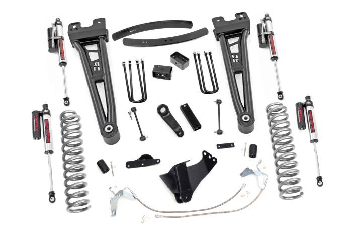 Rough Country - 6 Inch Lift Kit Gas Radius Arm Vertex Ford F-250/F-350 Super Duty (08-10) Rough Country