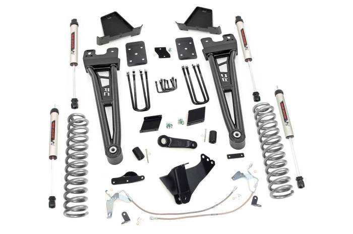 Rough Country - 6 Inch Lift Kit Diesel Radius Arm No OVLD V2 Ford F-250 Super Duty (15-16) Rough Country