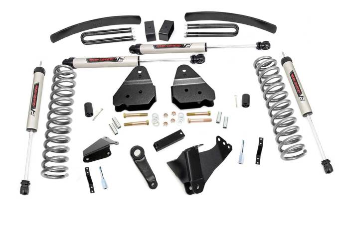Rough Country - 6 Inch Lift Kit Diesel V2 Ford F-250/F-350 Super Duty 4WD (2005-2007) Rough Country