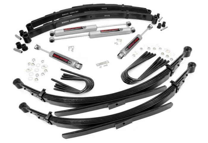 Rough Country - 2 Inch Lift Kit 52 Inch RR Springs Chevy Half-Ton Suburban/K5 Blazer (88-91) Rough Country