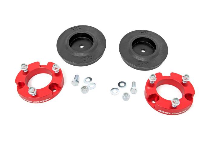 Rough Country - 2 Inch Lift Kit Red Spacers Toyota FJ Cruiser 2WD/4WD (2007-2014) Rough Country