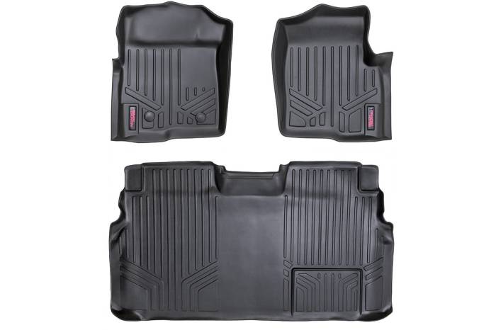 Rough Country - Floor Mats FR & RR 2 Ret Hook Ford F-150 2WD/4WD (2011-2014) Rough Country