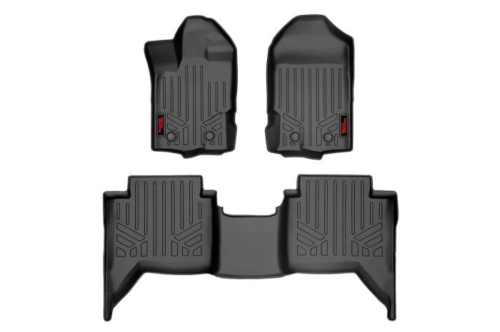 Rough Country - Floor Mats FR & RR Ford Ranger 2WD/4WD (2019-2023) Rough Country